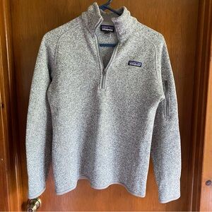 Patagonia Better Sweater Quarter-Zip Fleece Pullover Heather-Grey